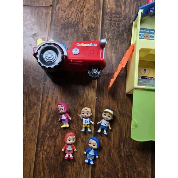 Cocomelon Toy Lot House, Tractor With Sound, 5 Figures & Toy Toilet Bundle 8pcs - Picture 5 of 16